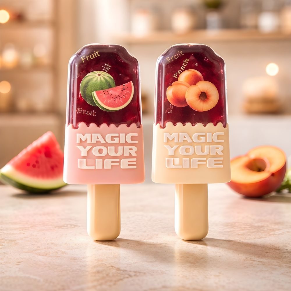 Pink & Cream Popsicle Lip Gloss SET OF 2